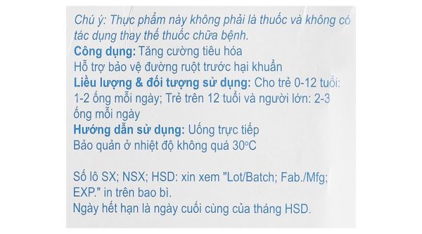 Men vi sinh Enterogermina Gut Defense tăng cường tiêu hóa hộp 20 ống x 5ml