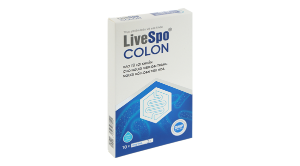 Men vi sinh LiveSpo Colon hỗ trợ giảm triệu chứng đại tràng hộp 10 ống x 5 ml
