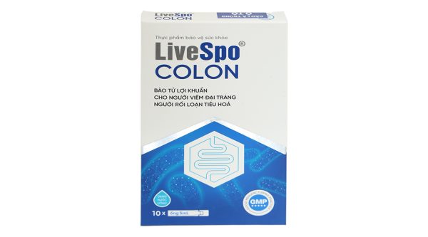 Men vi sinh LiveSpo Colon hỗ trợ giảm triệu chứng đại tràng hộp 10 ống x 5 ml