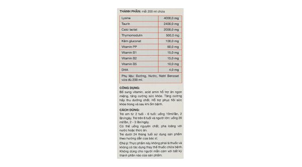 Dung dịch uống Kiddi Biolysine giúp ăn ngon miệng, tăng cường hấp thu chai 120ml