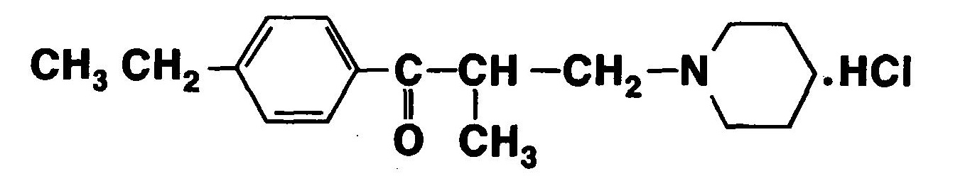 Công thức cấu tạo Eperison hydroclorid