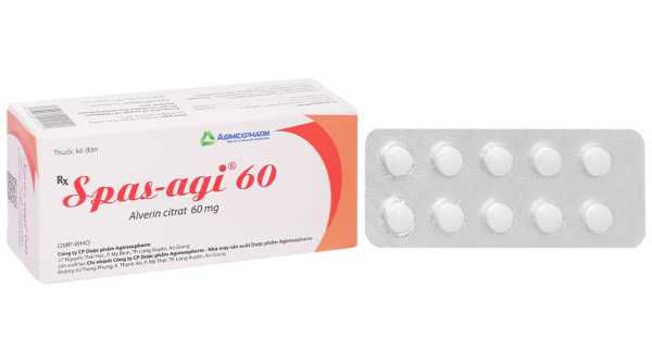 Spas-agi 60 chống đau do co thắt cơ trơn ở đường tiêu hóa (6 vỉ x 10 viên)