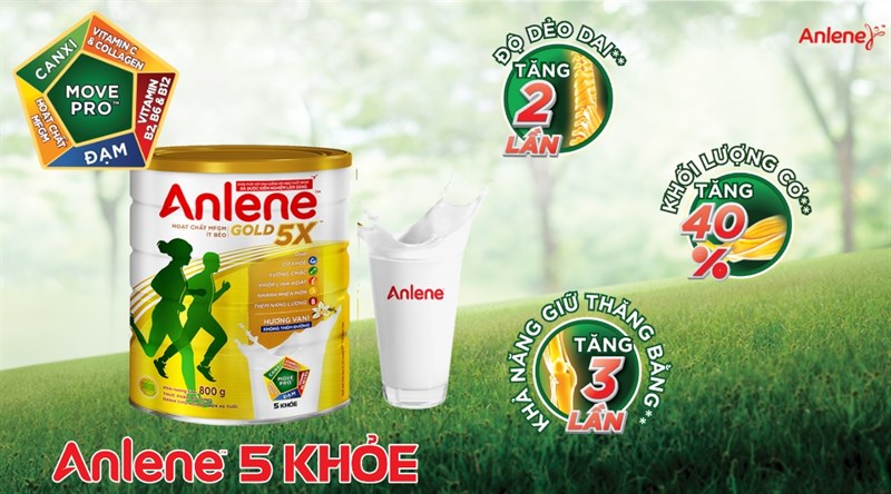 Sữa bột cho người lớn Anlene Gold 5X