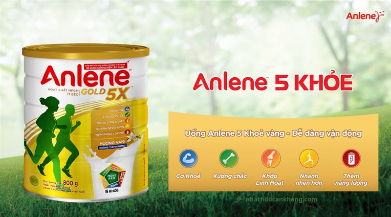 Sữa bột cho người lớn Anlene Gold 5X