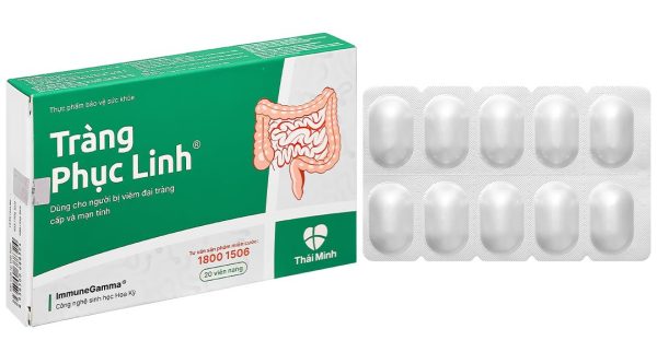 Tràng Phục Linh hỗ trợ giảm viêm đại tràng hộp 20 viên