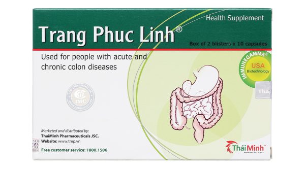 Tràng Phục Linh hỗ trợ giảm viêm đại tràng hộp 20 viên