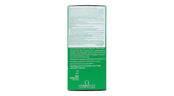 Vitabiotics Pregnacare Plus Omega 3 bổ sung vitamin & khoáng chất cho bà bầu hộp 56 viên