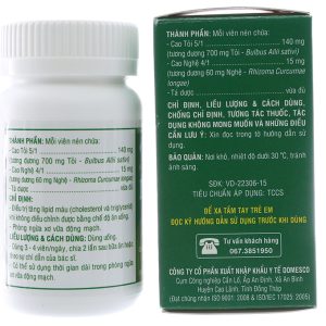 Dogarlic trị tăng mỡ máu, ngừa xơ vữa động mạch lọ 100 viên