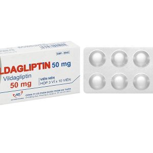 A.T Vildagliptin 50mg điều trị đái tháo đường tuýp 2 (3 vỉ x 10 viên)