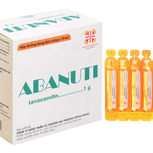 Dung dịch uống Abanuti 1g trị thiếu Carnitine (20 ống x 10ml)