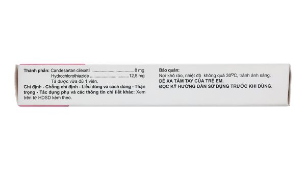 Acantan HTZ 8-12.5 trị tăng huyết áp (3 vỉ x 10 viên)