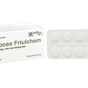 Acarbose Friulchem 50mg trị đái tháo đường tuýp 2 (9 vỉ x 10 viên)