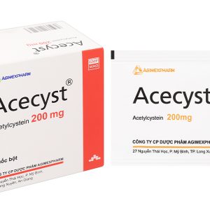 Thuốc bột Acecyst 200mg long đàm, dịu ho trong bệnh lý viêm hô hấp (30 gói x 1.6g)