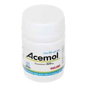 Acemol 325mg giảm đau, hạ sốt lọ 40 viên