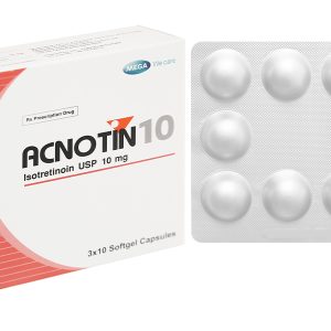 Acnotin 10 trị mụn trứng cá nặng (3 vỉ x 10 viên)