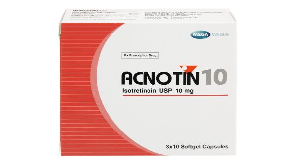 Acnotin 10 trị mụn trứng cá nặng (3 vỉ x 10 viên)