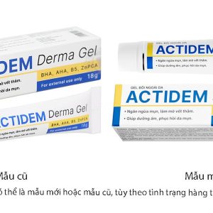 Gel Actidem Derma ngừa mụn, mờ thâm tuýp 18g