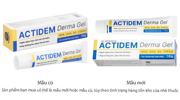 Gel Actidem Derma ngừa mụn, mờ thâm tuýp 18g