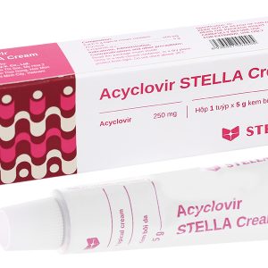 Acyclovir Stella Cream trị nhiễm virus Herpes simplex da tuýp 5g