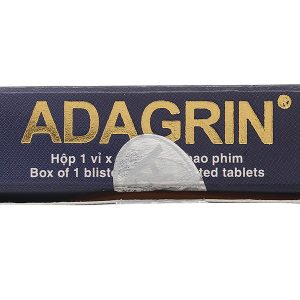 Adagrin 100mg trị rối loạn cương dương (1 vỉ x 3 viên)