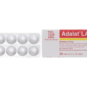 Adalat LA 30 trị tăng huyết áp, đau thắt ngực (3 vỉ x 10 viên)