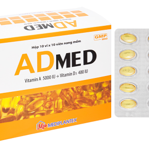 Admed trị tình trạng thiếu vitamin A-D (10 vỉ x 10 viên)