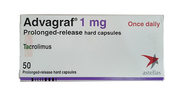 Advagraf 1mg dự phòng thải ghép sau ghép gan, thận (5 vỉ x 10 viên)