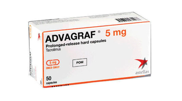 Advagraf 5mg dự phòng thải ghép sau ghép gan, thận (5 vỉ x 10 viên)