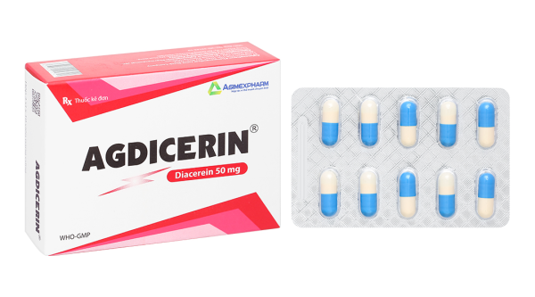 Agdicerin 50mg trị thoái hóa khớp tác dụng chậm (3 vỉ x 10 viên)