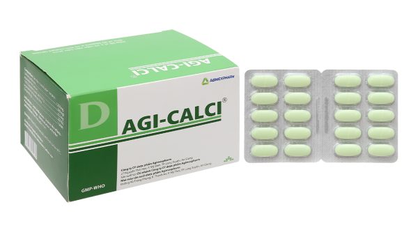 Agi-Calci bổ sung canxi, trị loãng xương (20 vỉ x 10 viên)