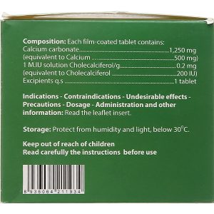 Agi-Calci bổ sung canxi, trị loãng xương (20 vỉ x 10 viên)