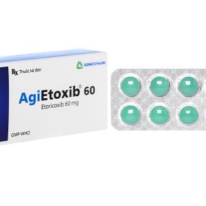 AgiEtoxib 60 giảm đau, kháng viêm xương khớp (3 vỉ x 10 viên)