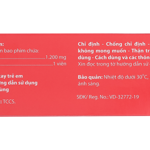 Agicetam 1200 trị triệu chứng chóng mặt, nghiện rượu (3 vỉ x 10 viên)