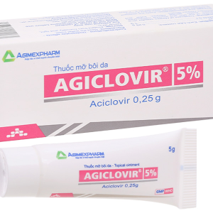 Agiclovir 5% trị các trường hợp nhiễm Herpes ở da và niêm mạc tuýp 5g