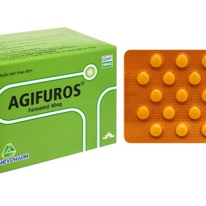Agifuros 40mg trị tăng huyết áp, tăng canxi huyết, trị phù (10 vỉ x 25 viên)