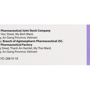 Agihistine 8 trị hội chứng hội chứng Ménière (5 vỉ x 20 viên)