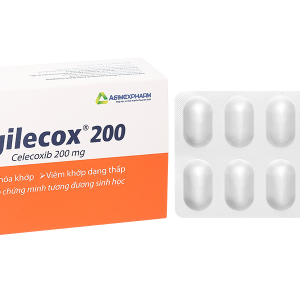 Agilecox 200 điều trị thoái hoá khớp, viêm khớp dạng thấp (2 vỉ x 10 viên)