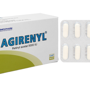 Agirenyl 5000IU phòng và trị triệu chứng thiếu vitamin A (10 vỉ x 10 viên)