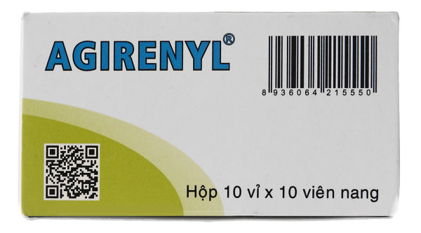 Agirenyl 5000IU phòng và trị triệu chứng thiếu vitamin A (10 vỉ x 10 viên)