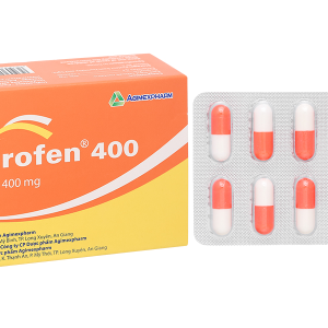 Agirofen 400mg giảm đau, chống viêm (3 vỉ x 10 viên)