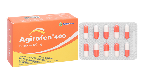 Agirofen 400mg giảm đau, chống viêm (3 vỉ x 10 viên)