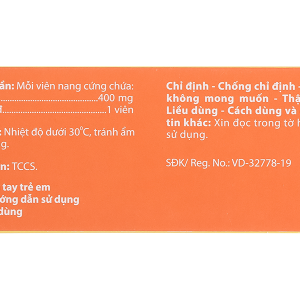 Agirofen 400mg giảm đau, chống viêm (3 vỉ x 10 viên)