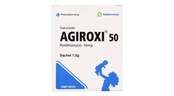 Thuốc bột Agiroxi 50 trị nhiễm khuẩn hô hấp, bệnh bạch hầu (20 gói x 1.5g)