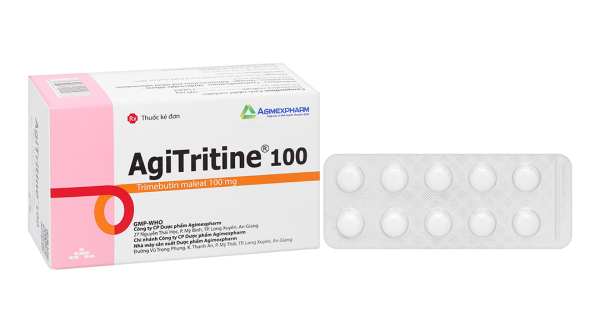 Agitritine 100 trị rối loạn chức năng tiêu hóa (10 vỉ x 10 viên)
