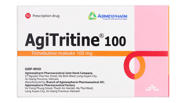 Agitritine 100 trị rối loạn chức năng tiêu hóa (10 vỉ x 10 viên)