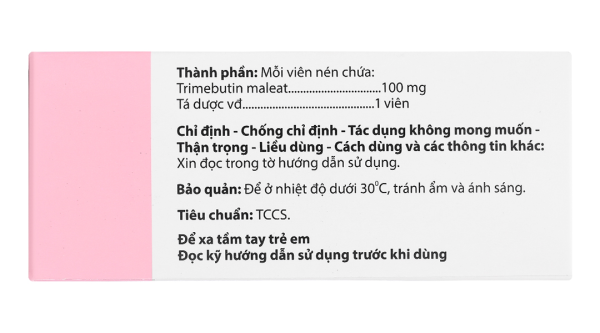 Agitritine 100 trị rối loạn chức năng tiêu hóa (10 vỉ x 10 viên)