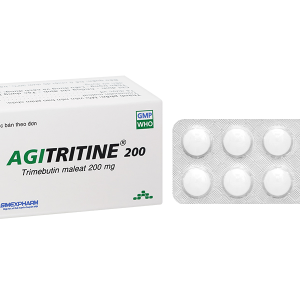 Agitritine 200mg trị đau co thắt dạ dày, hội chứng ruột kích thích (5 vỉ x 10 viên)