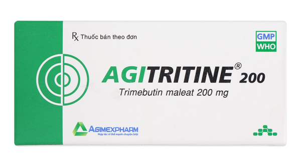 Agitritine 200mg trị đau co thắt dạ dày, hội chứng ruột kích thích (5 vỉ x 10 viên)