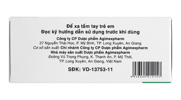 Agitritine 200mg trị đau co thắt dạ dày, hội chứng ruột kích thích (5 vỉ x 10 viên)