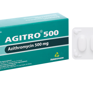 Agitro 500 trị nhiễm khuẩn gây ra bởi vi khuẩn nhạy cảm (2 vỉ x 3 viên)